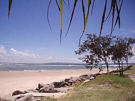 A beach in New Zealand