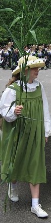 image: Rushbearing girl