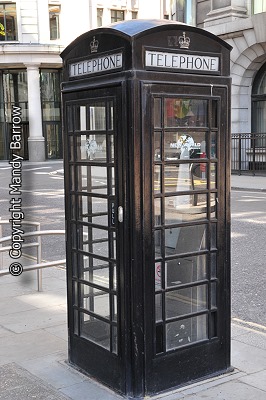 image: black telephone box